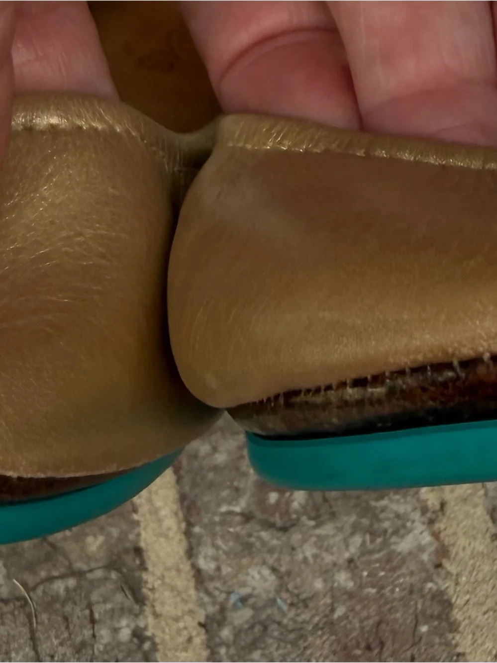 Tieks Metallic Gold Ballet flats size 11